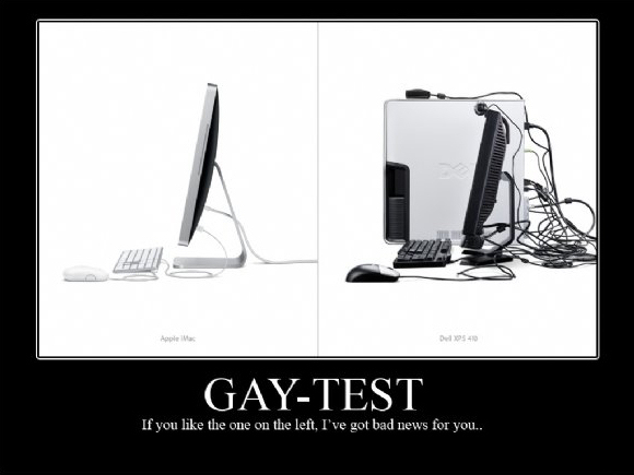 Gay-test - If you like the one the left I've got bad news for you.